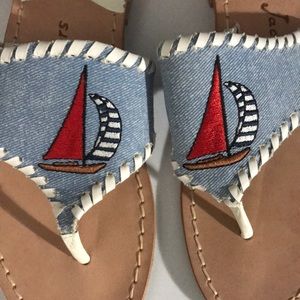 Jack Rogers Sailboat Sandals Size 7